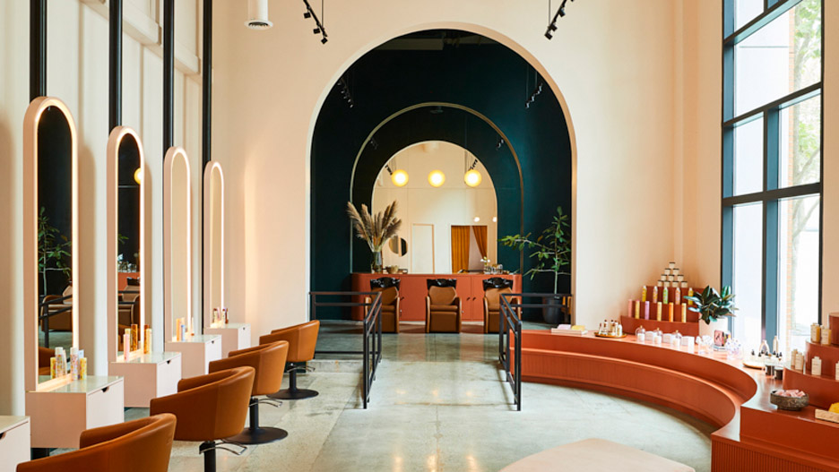 Interiors of GoodBody hair salon in Oakland, California