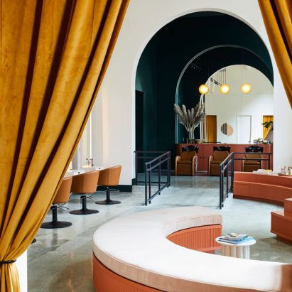 Interiors of GoodBody hair salon in Oakland, California