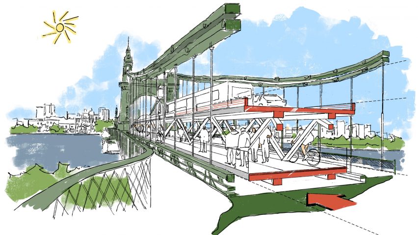 Foster + Partners Hammersmith Bridge concept