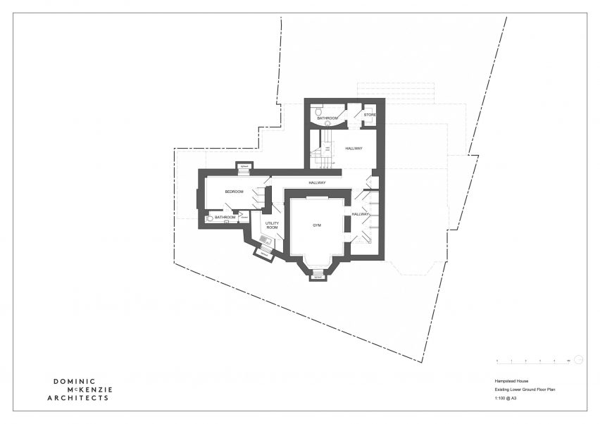 Previous basement floor plan