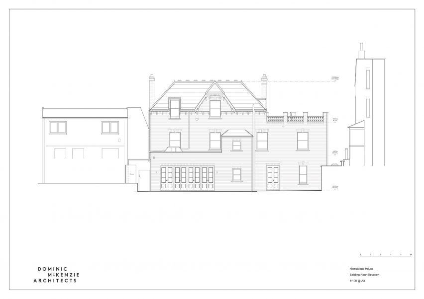 Previous rear elevation
