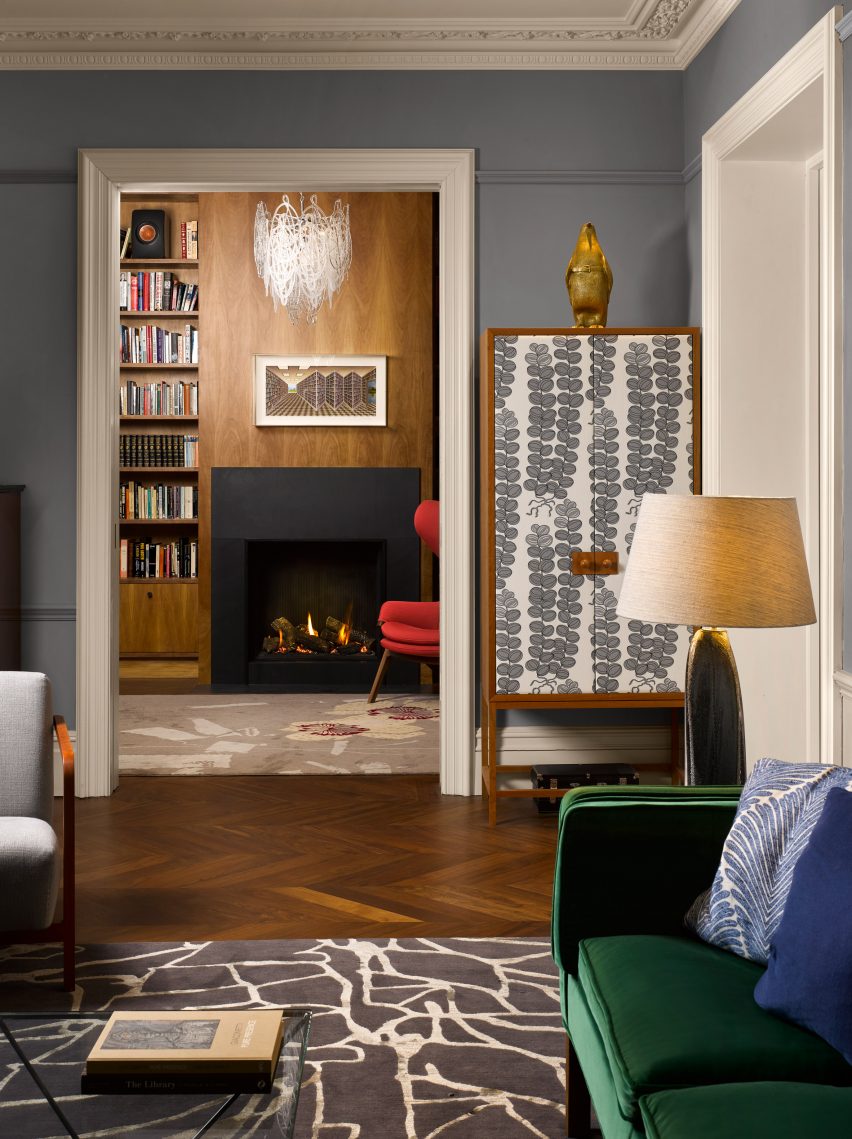 Living room in Hampstead House by Dominic McKenzie Architects