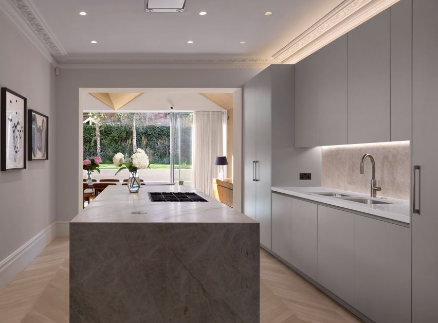 Kitchen in Hampstead House by Dominic McKenzie Architects