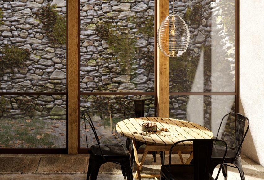 HiveMind pendant light by Kyle MertensMeyer for August Green