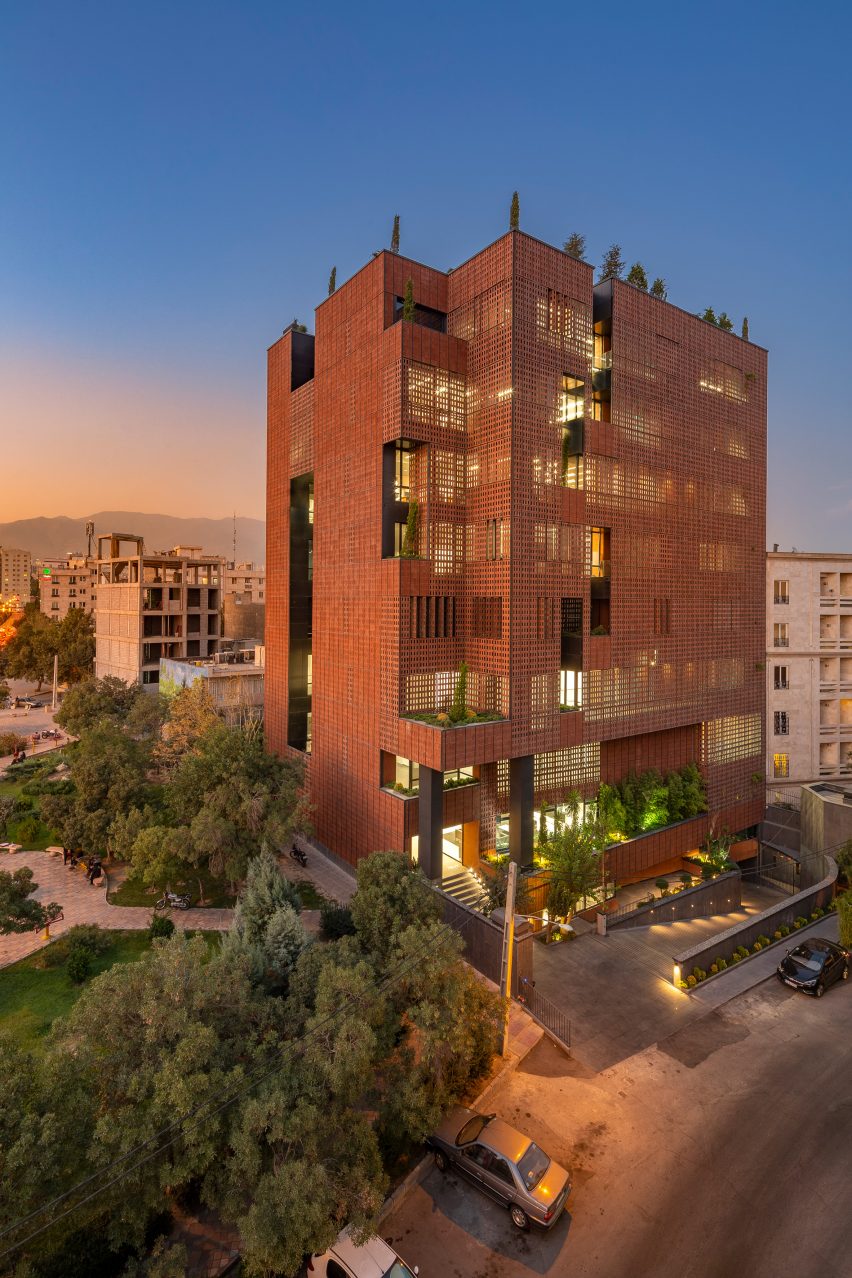 Exterior of Sharif Office Building by Hooba Design Group