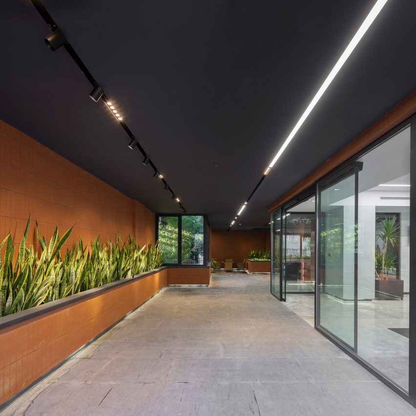 Greenspace in Sharif Office Building by Hooba Design Group