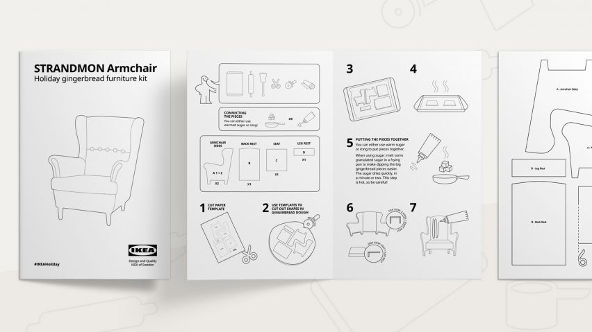 Strandmon chair from IKEA Gingerbread Höme kit