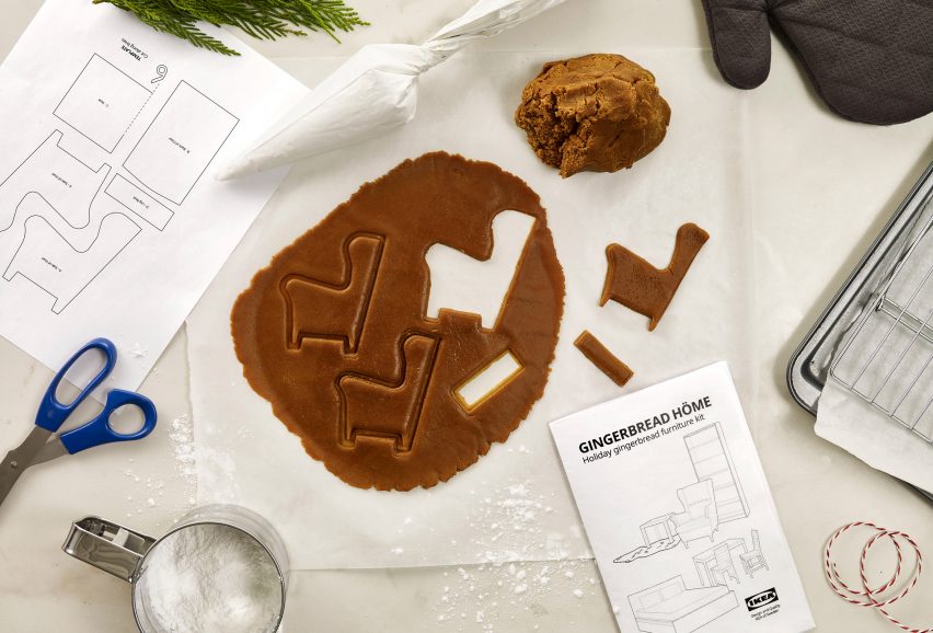 Strandmon chair from IKEA Gingerbread Höme kit