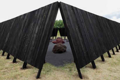 A view inside the Inbetween Pavilion by Pontoatelier