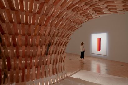Painting seen from Botanical Pavilion by Kengo Kuma and Geoff Nees