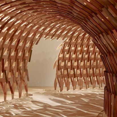 Botanical Pavilion, NGV Triennial, by Kengo Kuma and Geoff Nees