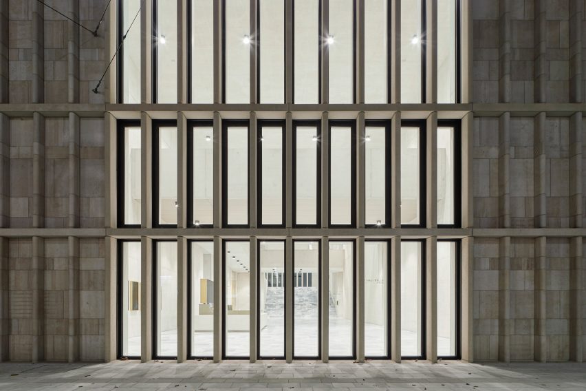 A view into the Kunsthaus Zurich museum extension by David Chipperfield