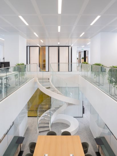 Le Monde's office within the Le Monde Headquarters in Paris by Snøhetta