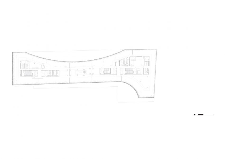 An example floor plan for the Le Monde Headquarters in Paris by Snøhetta