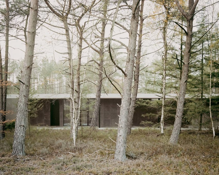 South facade of Loenen Pavilion by Kaan Architecten