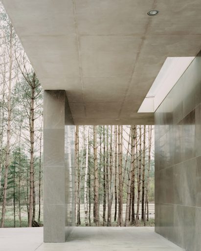 Skylight in Loenen Pavilion by Kaan Architecten
