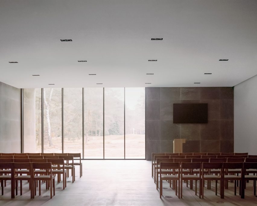 Auditorium of Loenen Pavilion by Kaan Architecten