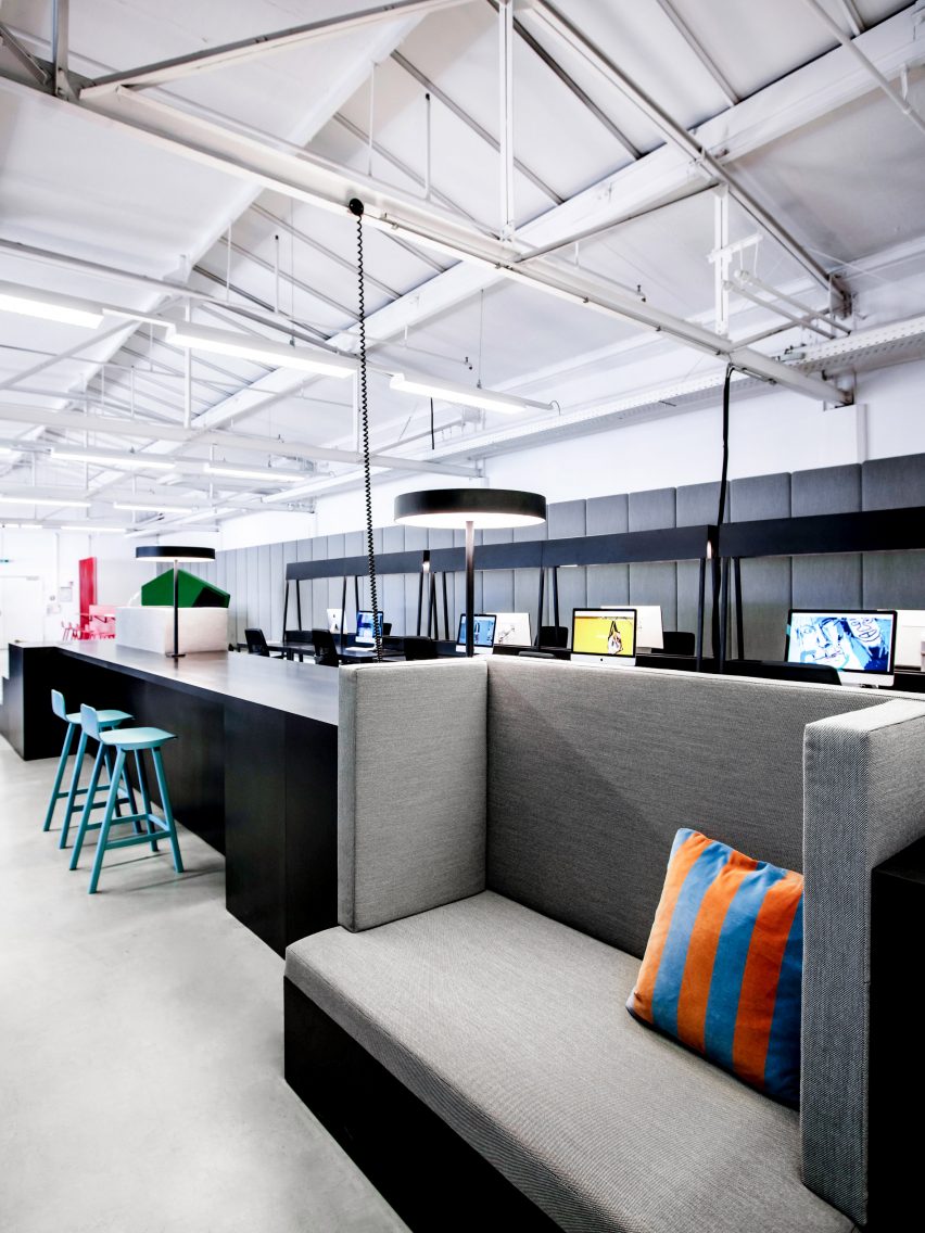 Sofas in LOQI Activity Office by Studio Aisslinger