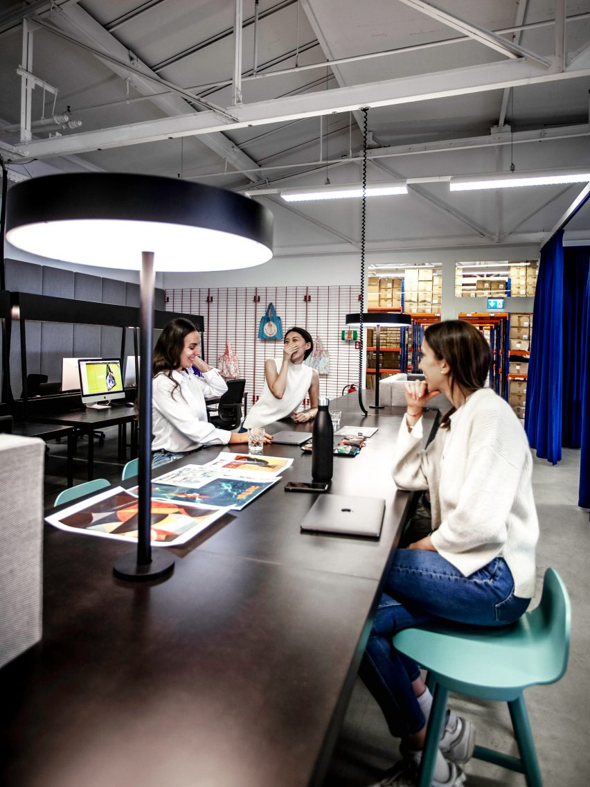 Desks in LOQI Activity Office by Studio Aisslinger