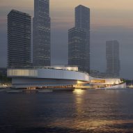 An exterior view of the Maritime Center Rotterdam by Mecanoo