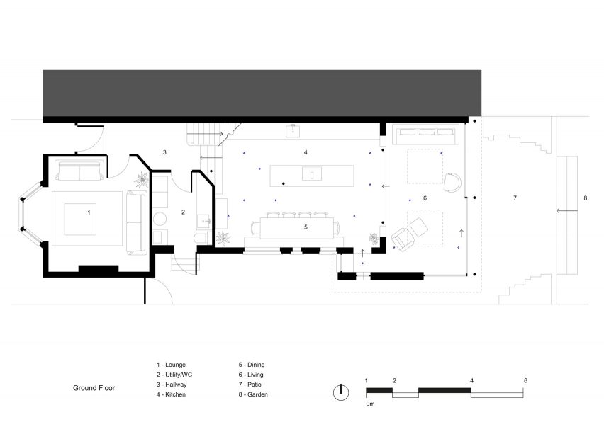 Ground floor plan in Mountain View by CAN Architecture