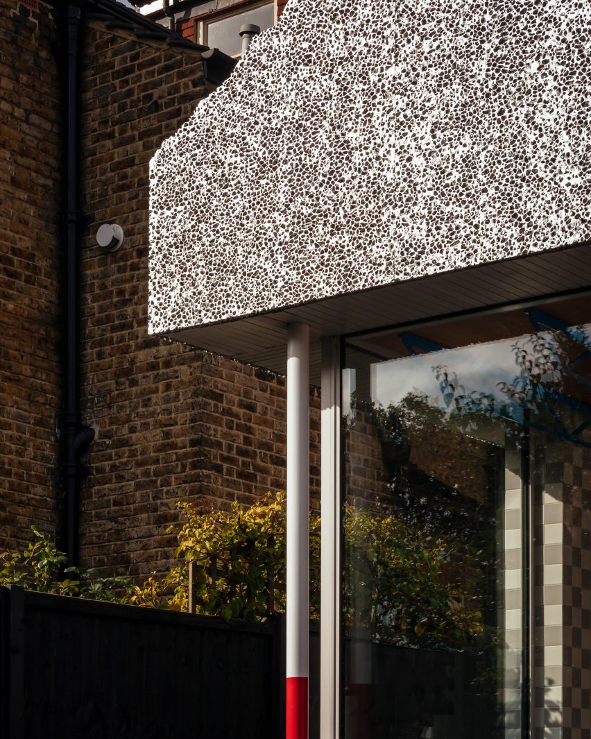 Foamed aluminium detail of Mountain View by CAN Architecture