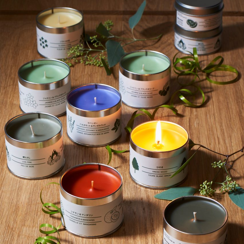 Muji Tin Candles