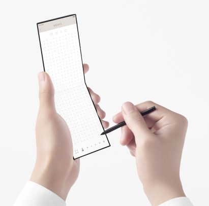 The Slide-Phone concept by Nendo for OPPO comes with a stylus