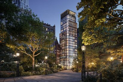 No 33 Park Row seen from the Park