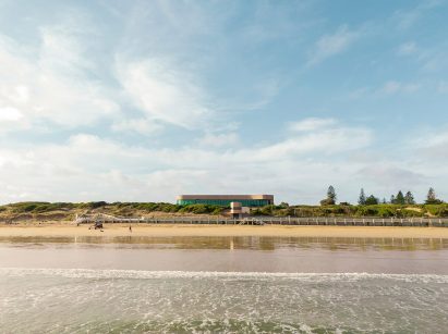 Surf club from sea