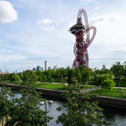 The ArcelorMittal Orbit by Anish Kapoor and Cecil Balmond in east London