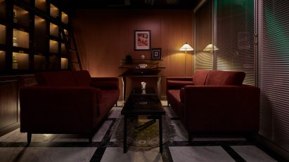 Out Of Office bar in Guangzhou has Mad Men-inspired interiors