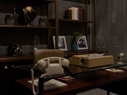 Out Of Office bar in Guangzhou has Mad Men-inspired interiors