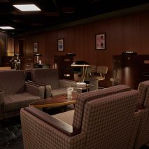 Out Of Office bar in Guangzhou has Mad Men-inspired interiors