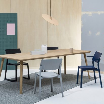 Panorama chair by Geckeler Michels for Karimoku around table