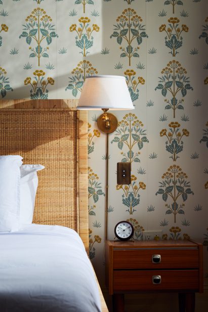 Bedroom of Post House inn in Charleston, South Carolina