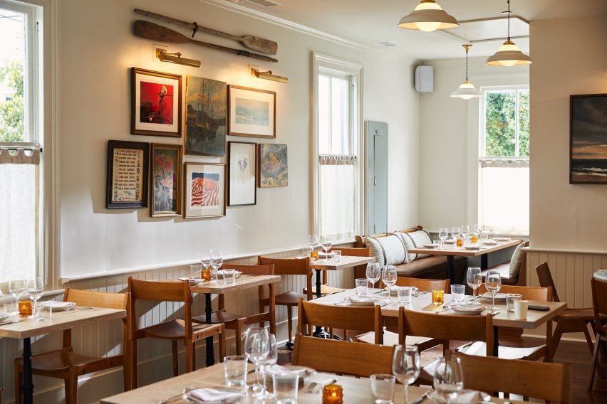 Restaurant inside Post House inn in Charleston, South Carolina
