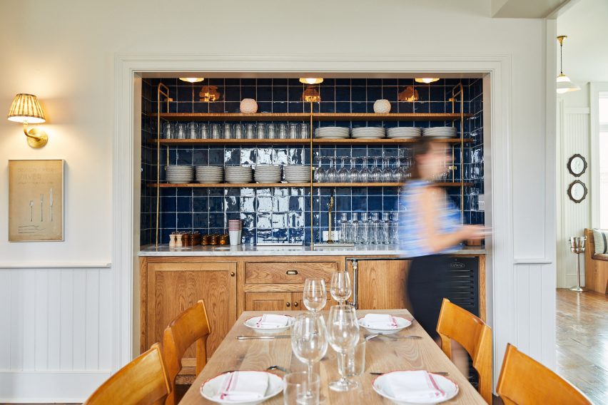 Restaurant inside Post House inn in Charleston, South Carolina