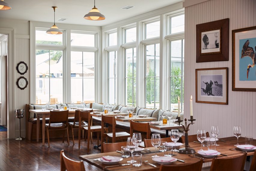 Restaurant inside Post House inn in Charleston, South Carolina