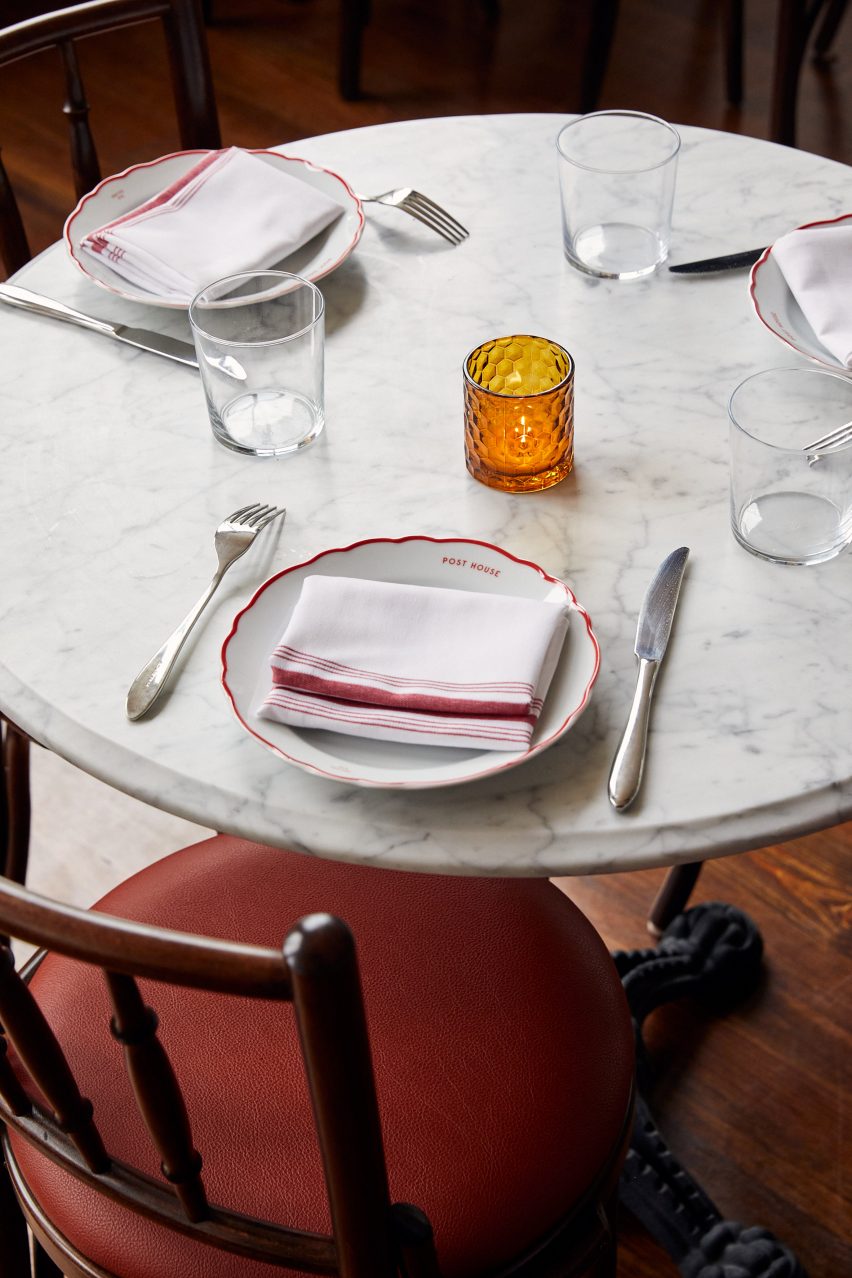 Restaurant inside Post House inn in Charleston, South Carolina