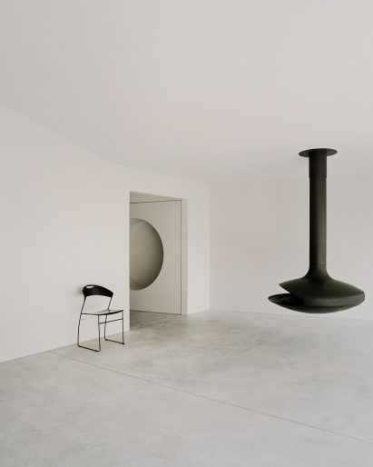 Living room of Pyramid House in Switzerland by DF_DC