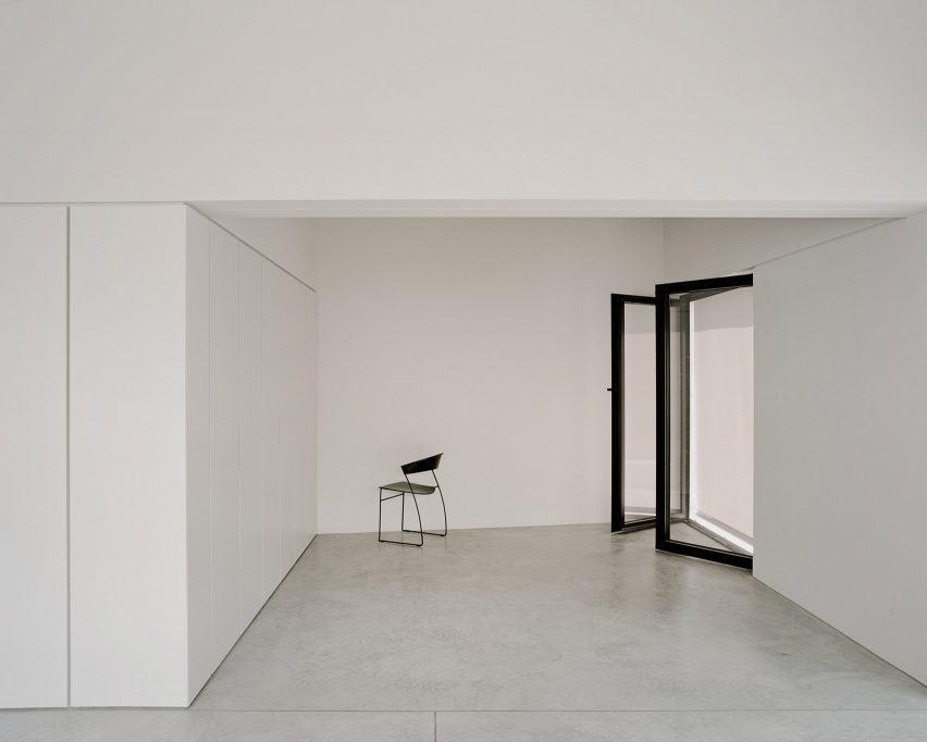 Interiors of Pyramid House in Switzerland by DF_DC