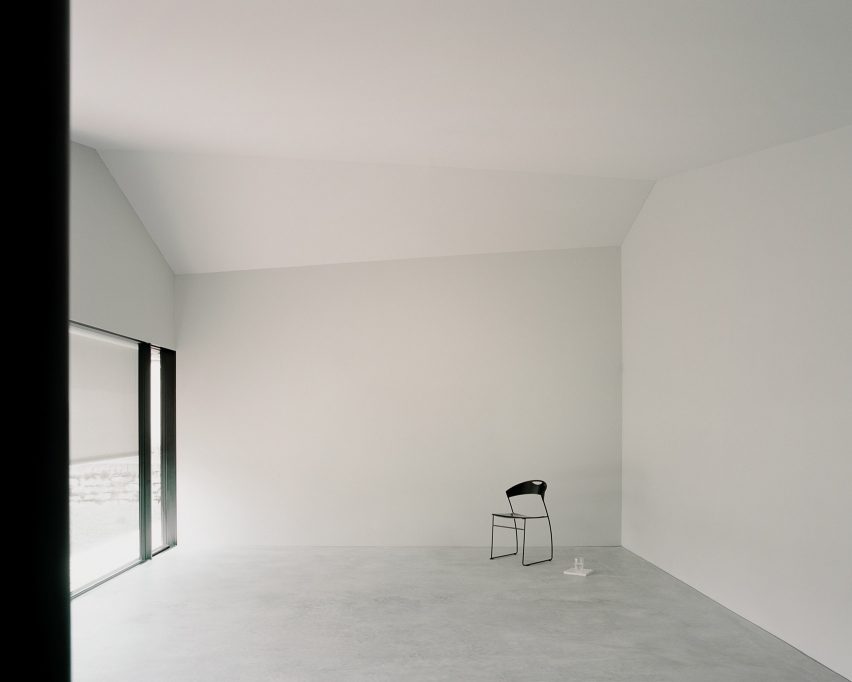 Interiors of Pyramid House in Switzerland by DF_DC