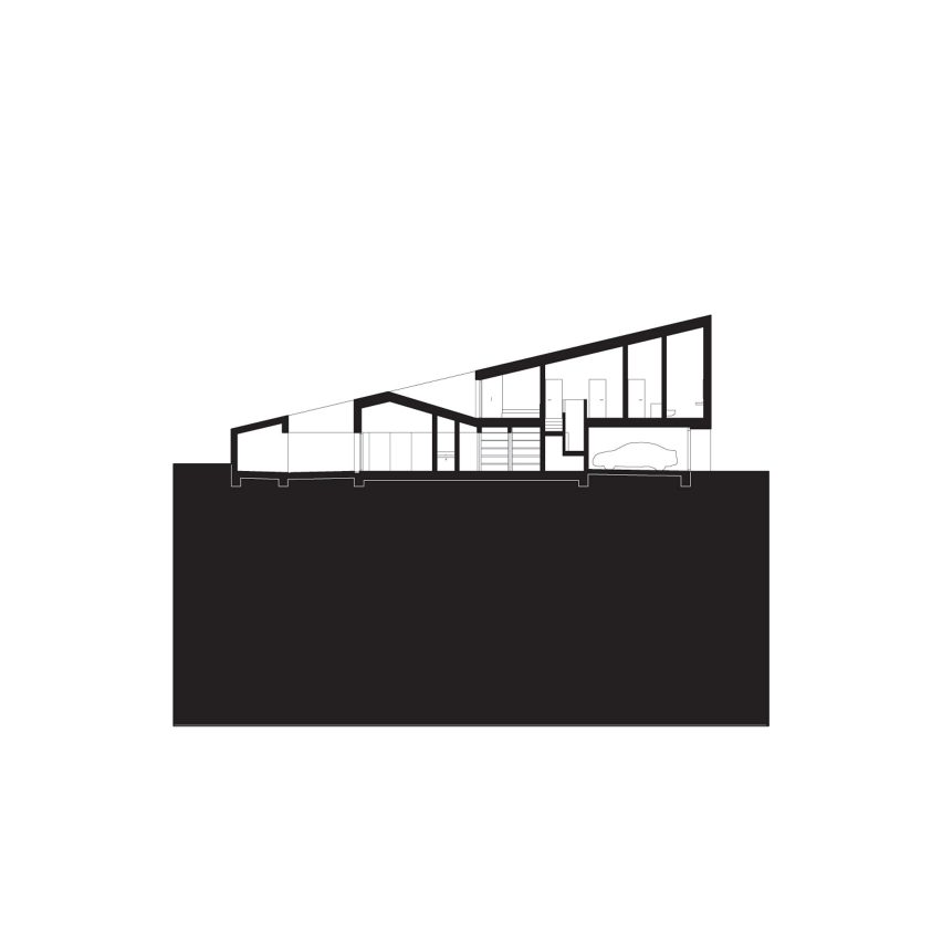 Section of Pyramid House in Switzerland by DF_DC