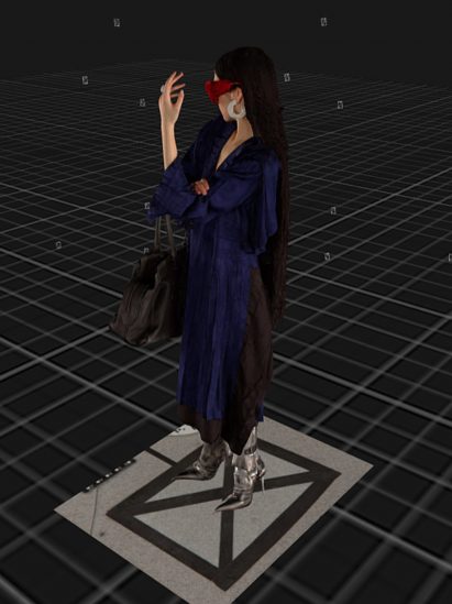 Balenciaga's Fall 2021 collection featuring jewellery by Shahar Livne