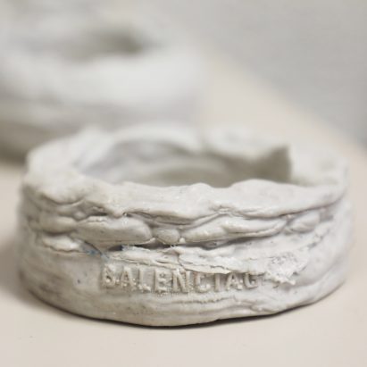 Shahar Livne designs fossil-like jewellery for Balenciaga from ocean plastic