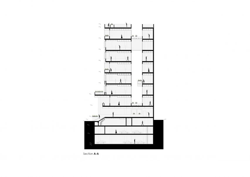 Sharif Office Building by Hooba Design Group drawing