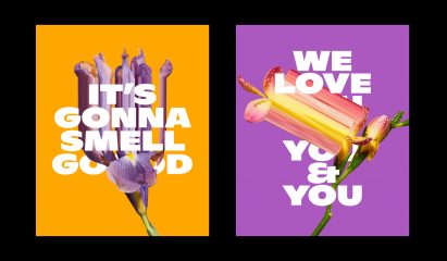 Graphics from Sillages Paris rebrand by Dad Agency