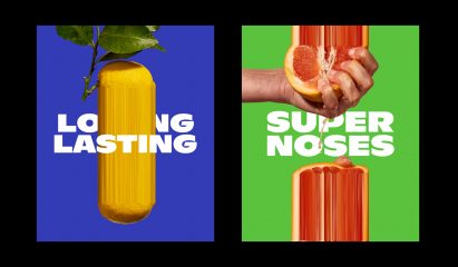 Graphics and photography from rebrand by Dad Agency