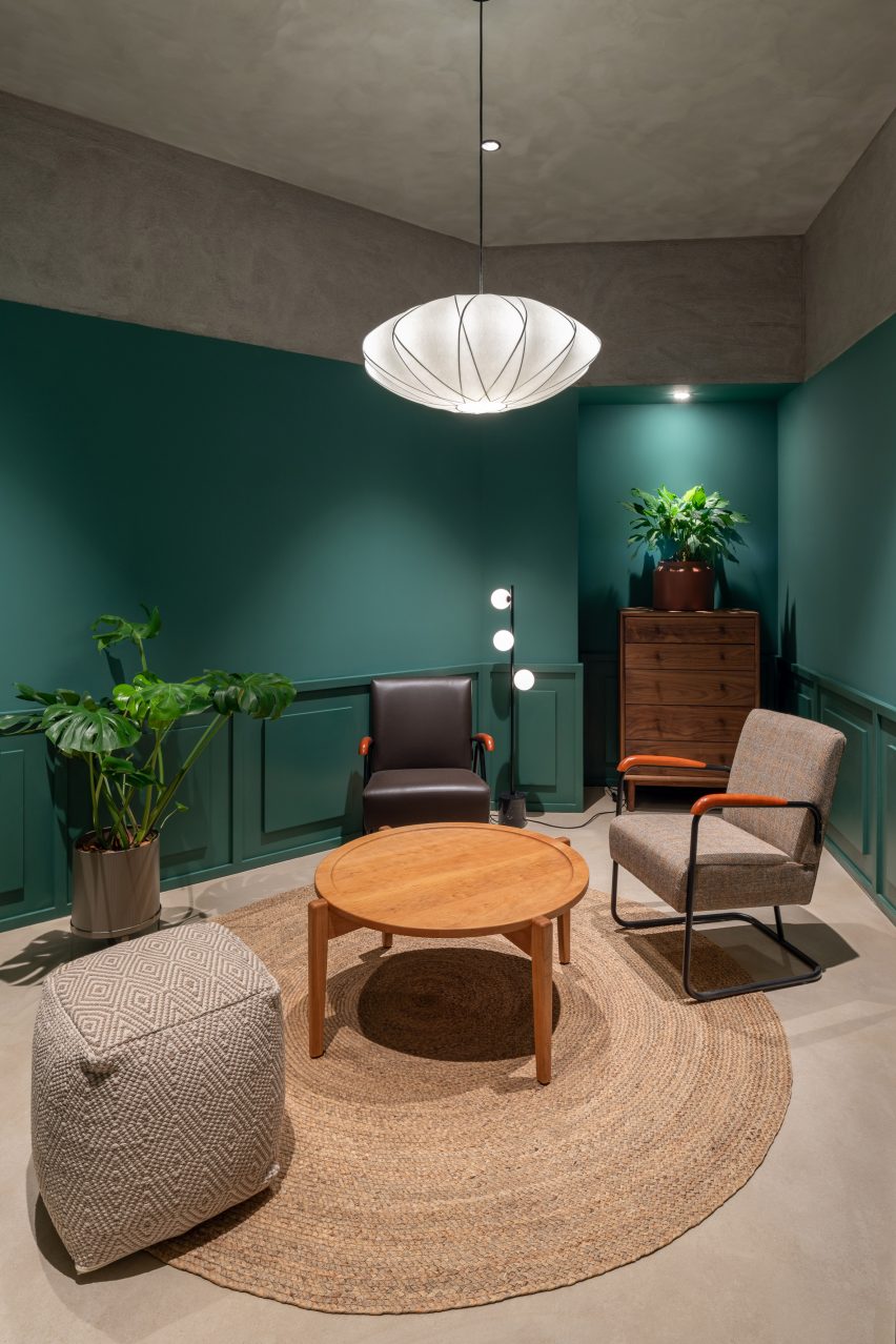 Meeting rooms inside office designed by Linehouse